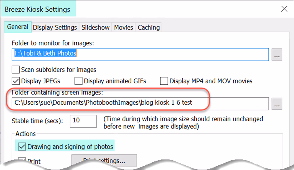 Kiosk screens folder containing custom frames, icons, background etc (Breeze Kiosk 1.6)