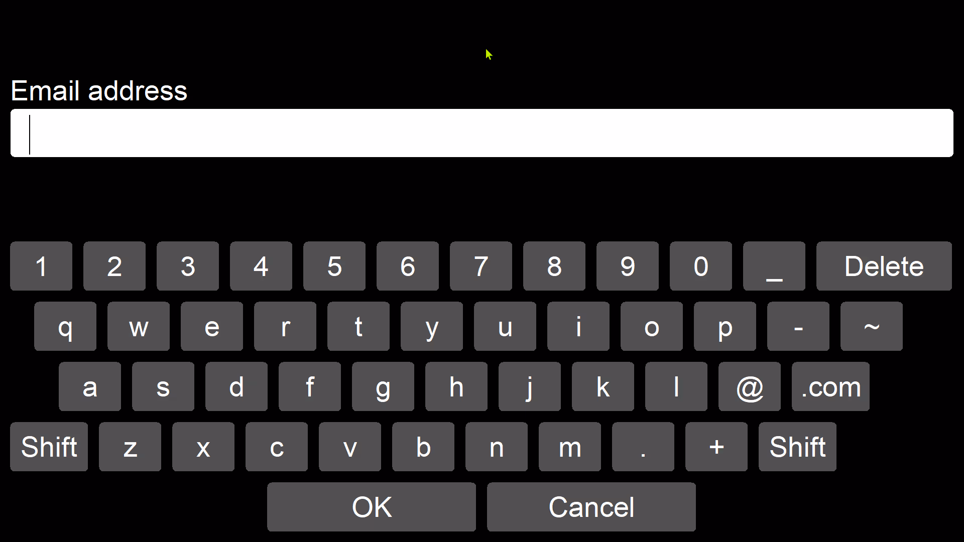 Survey page to collect guests email address