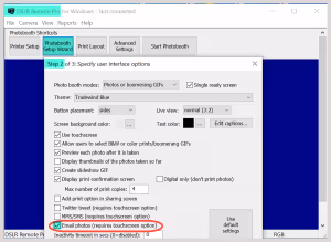 To offer sharing by email, check Email photos at Step 2 of the Setup Wizard