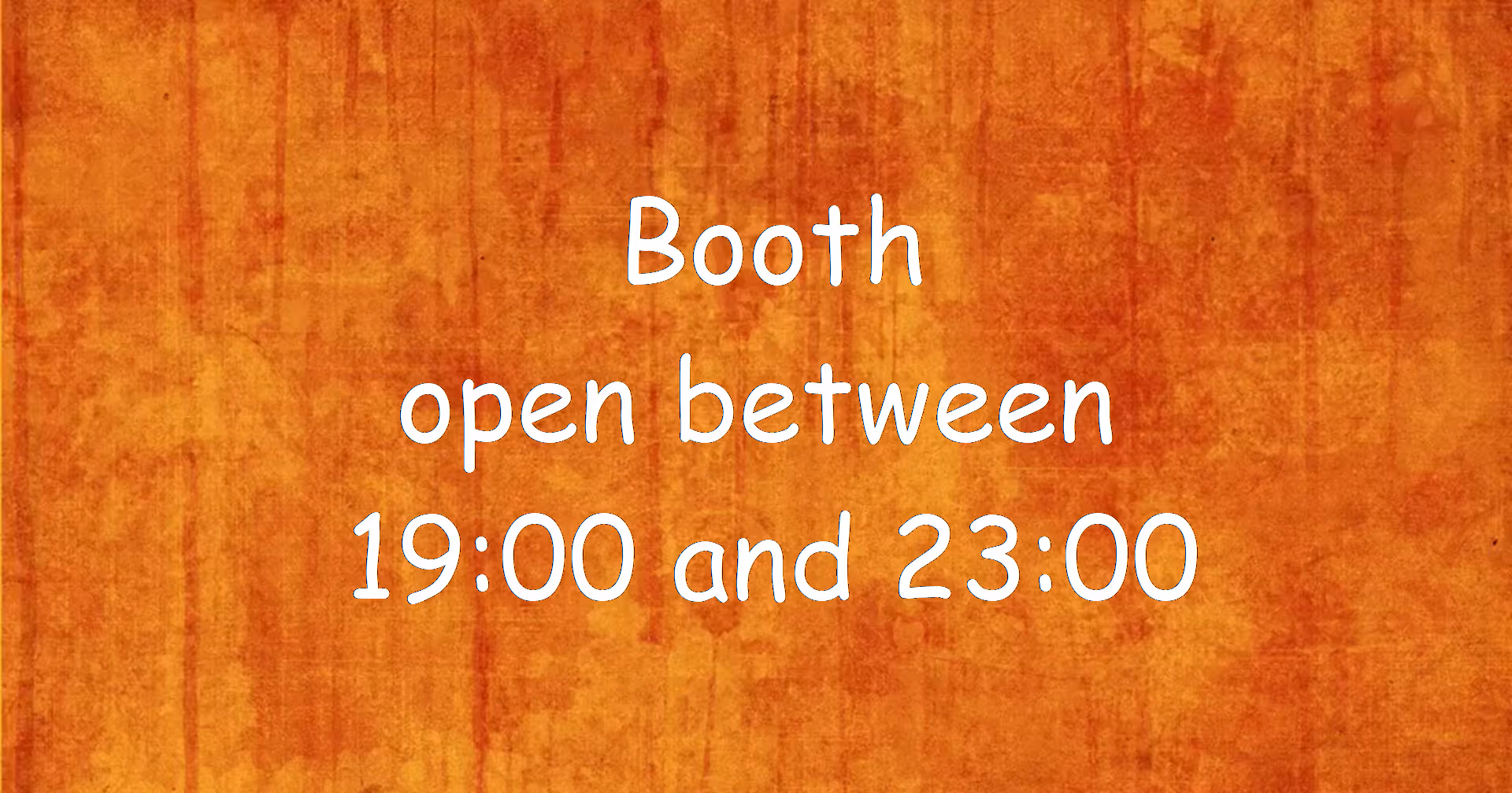 Breeze DSLR Remote Pro screenshot showing message with booth opening times