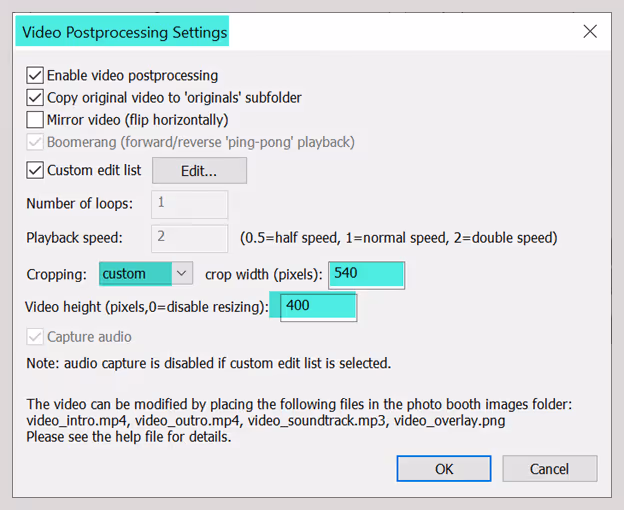 720p video cropped to aspect ratio 3:4 and height 400 pixels. (Final video 300 wide * 400 high)