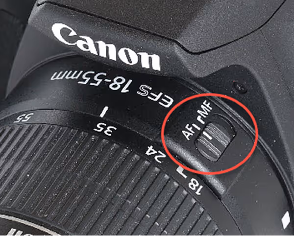 Set the camera to AF to run contactless (DSLR Remote Pro 3.15)