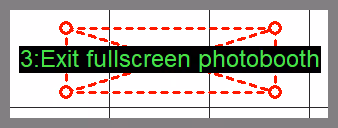 Adding a touchscreen action for a hidden button