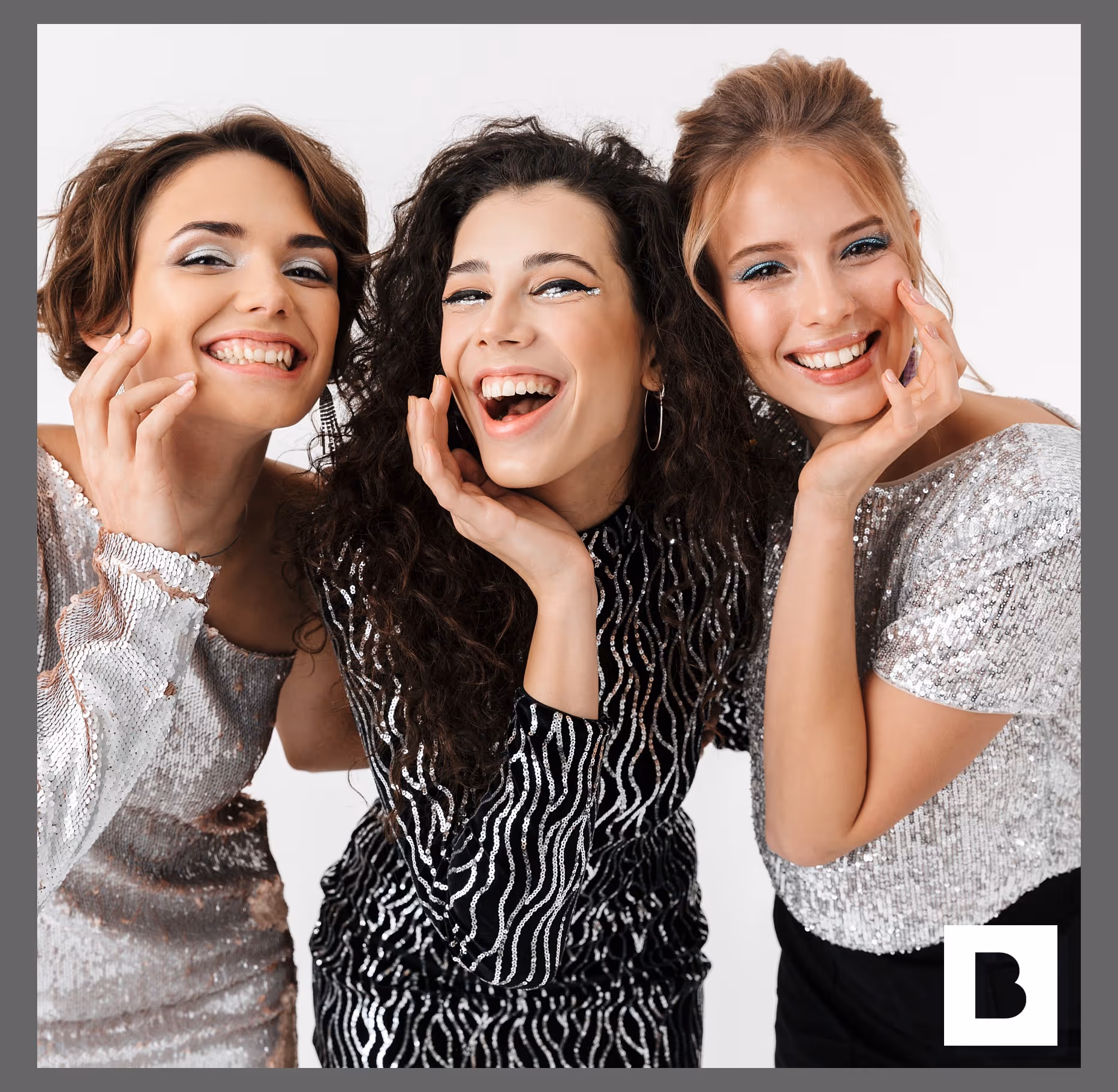 Photo booth print with a single image on a square template (Breeze DSLR Remote Pro)