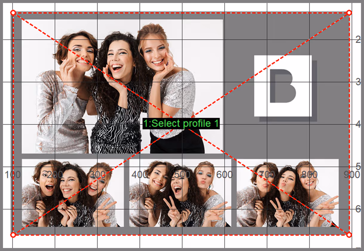 Resizing the touchscreen action box to cover the icon. DSLR Remote Pro 3.15.3