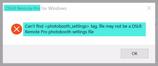 Can't find photobooth_settings tag error (older releases only)