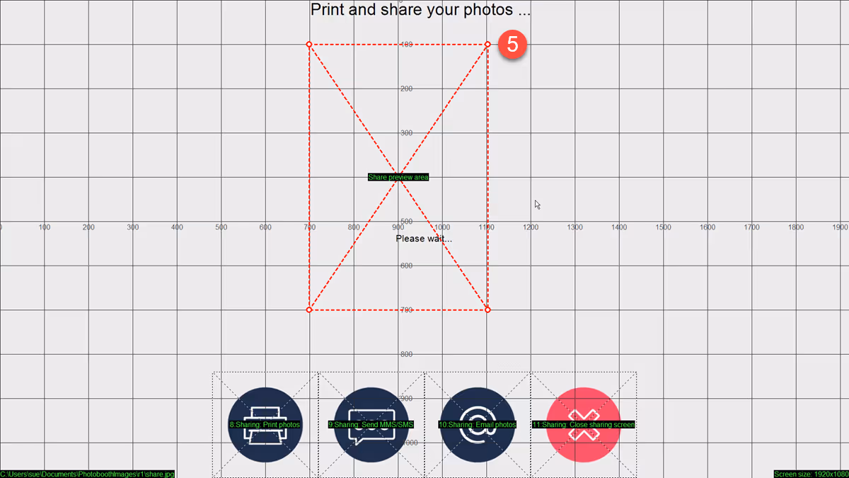 Drag and drop the preview image into the correct position
