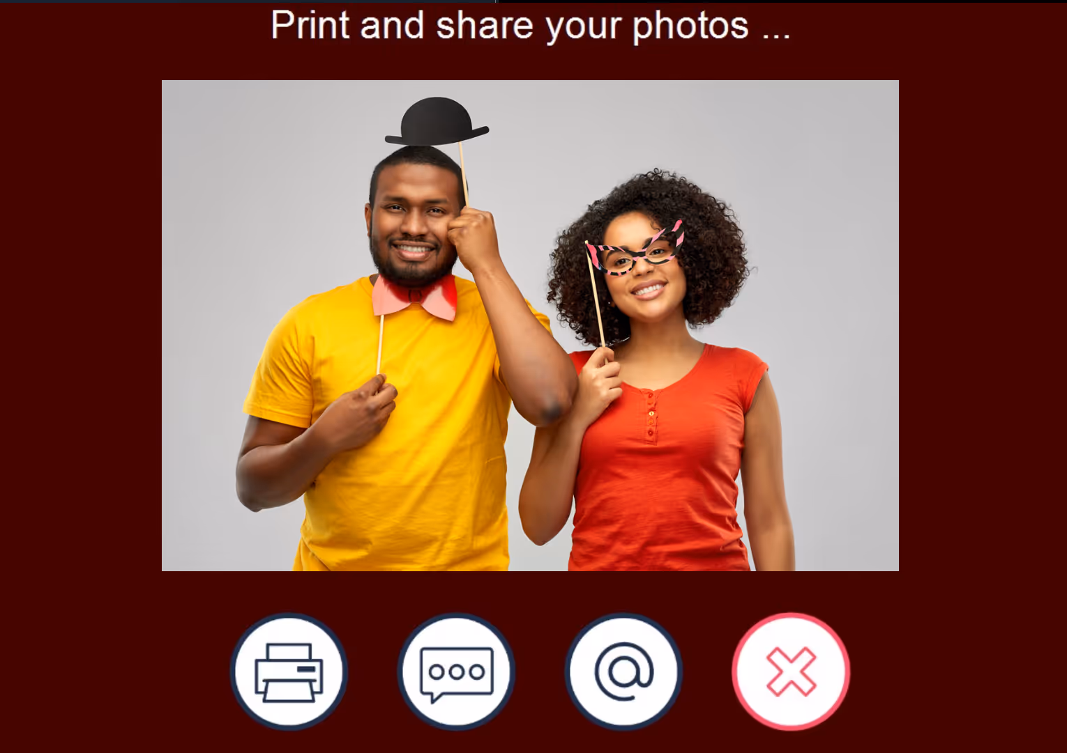 Sharing screen with new caption (DSLR Remote Pro 3.14.3)