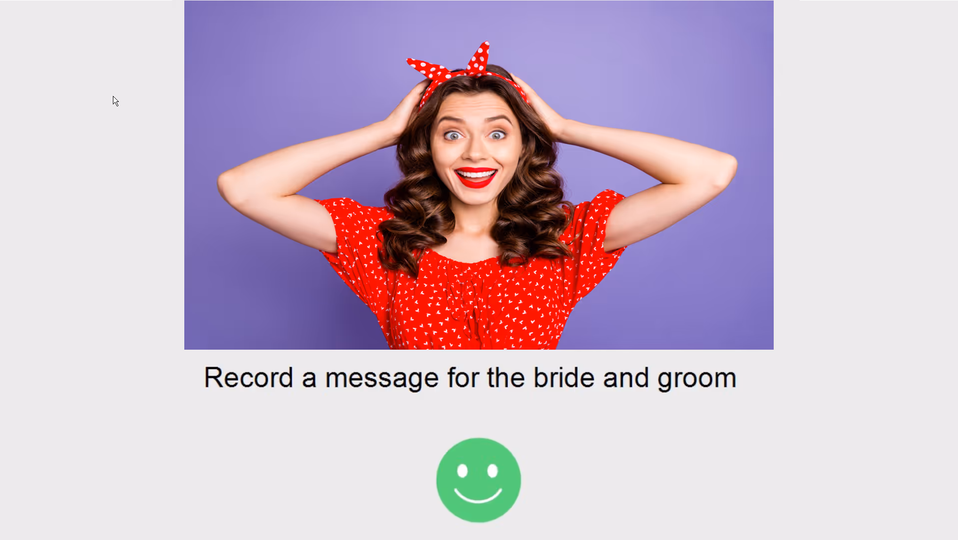 VideoStart screen showing the custom caption (Breeze DSLR Remote Pro 3.14.3)