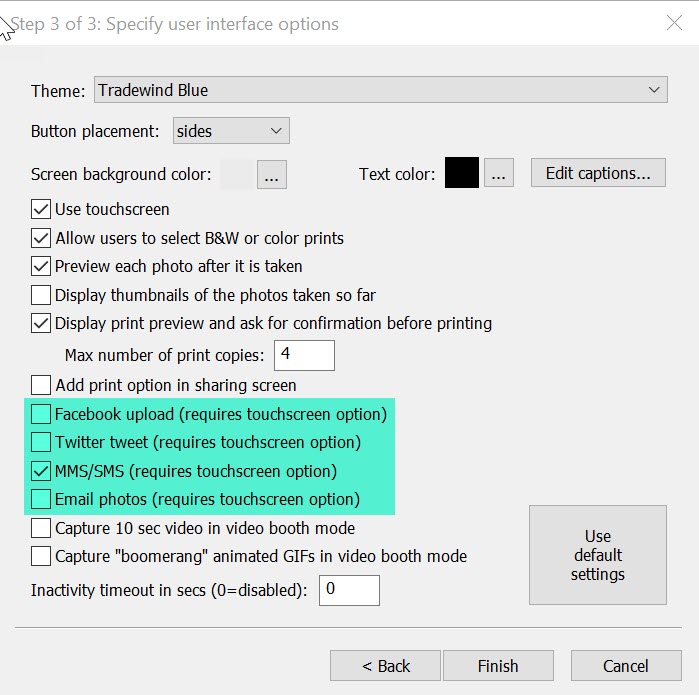 Shows DSLR Remote Pro 3.8 Setup Wizard Step 2