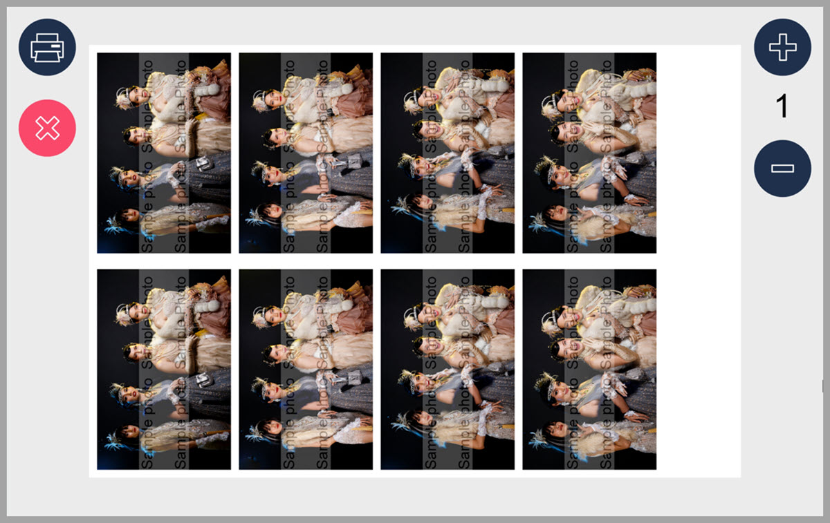 Breeze DSLR Remote Pro Print Preview screenshot with double strip in wrong rotation