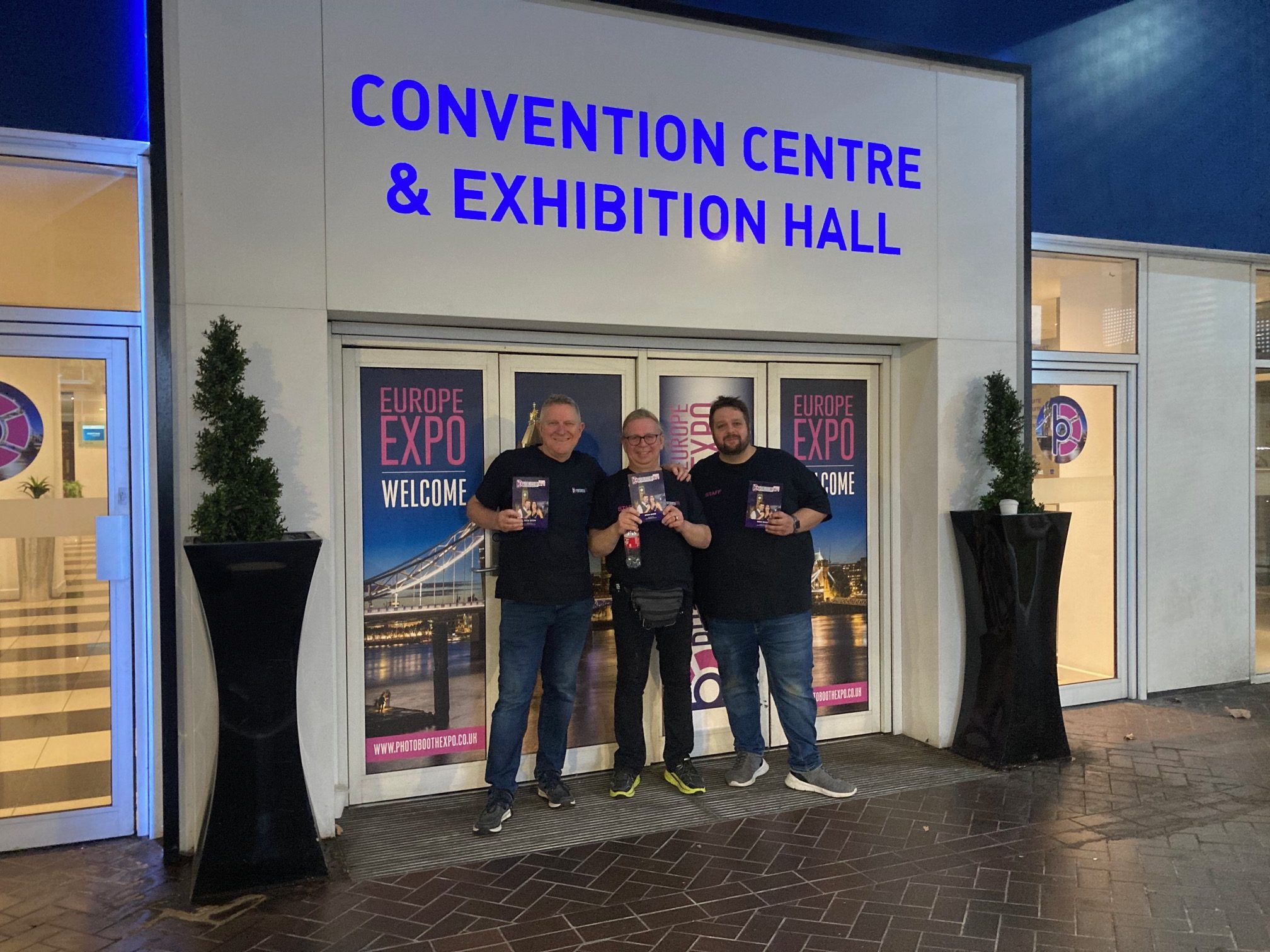 Organisers of Photo Booth Expo at the Entrance Doors